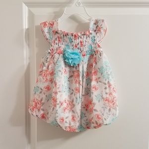 bon bebe Floral Bubble Onesie